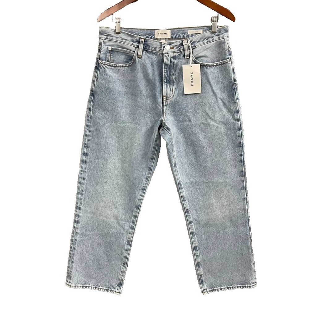 Frame The Hang Jeans Womens 29 8 Mid Rise Straight Leg Blue Denim Classic New‎